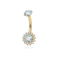 Jewelry wholesale G23 Titanium Double Head Navel Ring & Belly Piercings