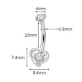 Jewelry wholesale G23 Titanium Double Head Navel Ring & Belly Piercings