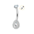 Jewelry wholesale G23 Titanium Double Head Navel Ring & Belly Piercings