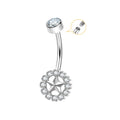 Jewelry wholesale G23 Titanium Internal Thread Belly bar Piercing Navel Jewelry