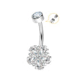 Jewelry wholesale G23 Titanium Internal Thread Belly bar Piercing Navel Jewelry