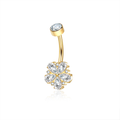 Jewelry wholesale G23 Titanium Internal Thread Belly bar Piercing Navel Jewelry