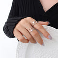 Jewelry wholesale Dainty New Arrival Jewelry 18K Gold Plated Hearts Waterproof Rings