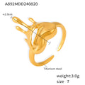Jewelry wholesale Retro Fashion Jewelry Melt Heart Waterproof Anti Tarnish Rings