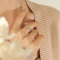 Jewelry wholesale Wholesale Elegant Jewelry 18K Gold Plated Around Hearts Rings
