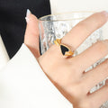 Jewelry wholesale Hot Selling Fashion Jewelry Shell Acrylic Heart Adjustable Rings