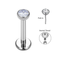 Jewelry wholesale G23 Titanium Flat Back Push-In Stud (16G) – ASTM F-136 Certified