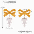 Jewelry wholesale New Arrival Geometric Bow Evil's Eye Heart Tassel Drop Dangle Earrings