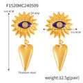 Jewelry wholesale New Arrival Geometric Bow Evil's Eye Heart Tassel Drop Dangle Earrings