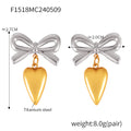 Jewelry wholesale New Arrival Geometric Bow Evil's Eye Heart Tassel Drop Dangle Earrings