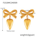 Jewelry wholesale New Arrival Geometric Bow Evil's Eye Heart Tassel Drop Dangle Earrings