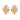 Jewelry wholesale Stainless Steel Oval Cross Natural Stone Earrings