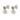 Jewelry wholesale 18k Pearl Personalized Hundred Stainless Steel Earrings