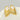 Jewelry wholesale 18K Scalloped Pearl Stainless Steel Stud Earrings