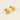 Jewelry wholesale 18K Gold Plated Mini Bubble Monogram Stainless Steel Stud Earrings