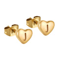 Jewelry wholesale Stainless Steel Heart 26 Alphabet Earrings