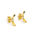 Jewelry wholesale Cute Tropical Fruits with Zirconia Stainless Steel Earrings
