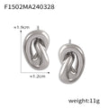 Jewelry wholesale Dainty Stainless Steel Knot Heart Shape Waterproof Studs Earrings