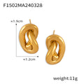 Jewelry wholesale Dainty Stainless Steel Knot Heart Shape Waterproof Studs Earrings