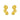 Jewelry wholesale French Vintage Stainless Steel Irregular Petal Ruffled Stud Earrings