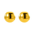 Jewelry wholesale INS Style 18k Gold Round Hemisphere Stainless Steel Earrings