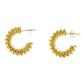 Jewelry wholesale Lightweight Vintage Twisted Stainless Steel Earrings