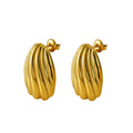 Jewelry wholesale New Arrival Shell Shape Stainless Steel Earrings