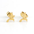 Jewelry wholesale New Arrival Stainless Steel Bird Gold Stud Earrings