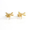 Jewelry wholesale Simple Style Dragonfly Stainless Steel Earrings