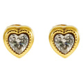 Jewelry wholesale Simple Zirconia Heart Stainless Steel Earrings