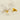 Jewelry wholesale Stainless Steel 18k Gold Plated French White Resin Stud Earrings