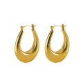Jewelry wholesale Stainless Steel Minimalist Glossy Earrings