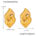 Jewelry wholesale Unique Design Fine Jewelry Hearts Link Waterproof Studs Earrings