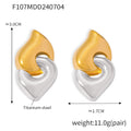 Jewelry wholesale Unique Design Fine Jewelry Hearts Link Waterproof Studs Earrings