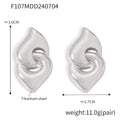 Jewelry wholesale Unique Design Fine Jewelry Hearts Link Waterproof Studs Earrings