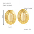 Jewelry wholesale Stainless Steel Earrings Natural Stone Design Earrings