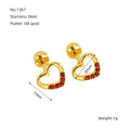 Jewelry wholesale Stainless Steel Earrings with Diamonds