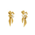 Jewelry wholesale Wholesale Stainless Steel Pearl Bow Earrings Bad