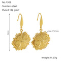 Jewelry wholesale Vintage Stainless Steel Floral Bee Earrings