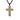 Wholesale Two-Tone Beveled Edge Cross Pendant Trendy European-American Style 304 Stainless Steel Necklace – Waterproof