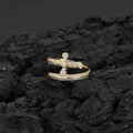Wholesale The Sword of Justice speaks Cubic Zirconia Hip-hop Ring