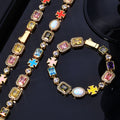 Wholesale gemstone jewelry cubic zirconia hip-hop quartz Bracelet,7in-24in