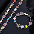 Wholesale gemstone jewelry cubic zirconia hip-hop quartz Bracelet,7in-24in