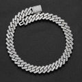 Wholesale 18mm Iced Out Cuban Link Cubic Zirconia Hip Hop Necklace – Spring Jewelry Clasp, Chain 16in-24in