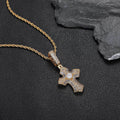 Jewelry wholesale Wholesale Cubic Zirconia Classic Cross Pendant Necklace, Chain 24in