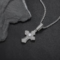Jewelry wholesale Wholesale Cubic Zirconia Classic Cross Pendant Necklace, Chain 24in
