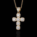 Wholesale Cubic Zircon Hip Hop Cross Pendant Necklace 24in