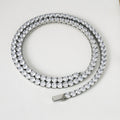 Jewelry wholesale Wholesale Lced Out Cubic Zirconia Hip Hop 304 Stainless Steel Tennis Bracelet and Necklace, Chain 6.99in-23.62in