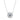 Wholesale Moissanite 0.5ct-1.0ct · D/VVS1 Round-Cut Bubble Pendant Necklace — 18 K White-Gold / Rose-Gold Vermeil on S925 Silver, Chain Length 40+5cm, GRA Certified