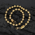 Wholesale 304 Stainless Steel Cubic Zirconia Hip Hop Beaded Luxury Link Chain Bracelet 7in,8in,9in,Waterproof
